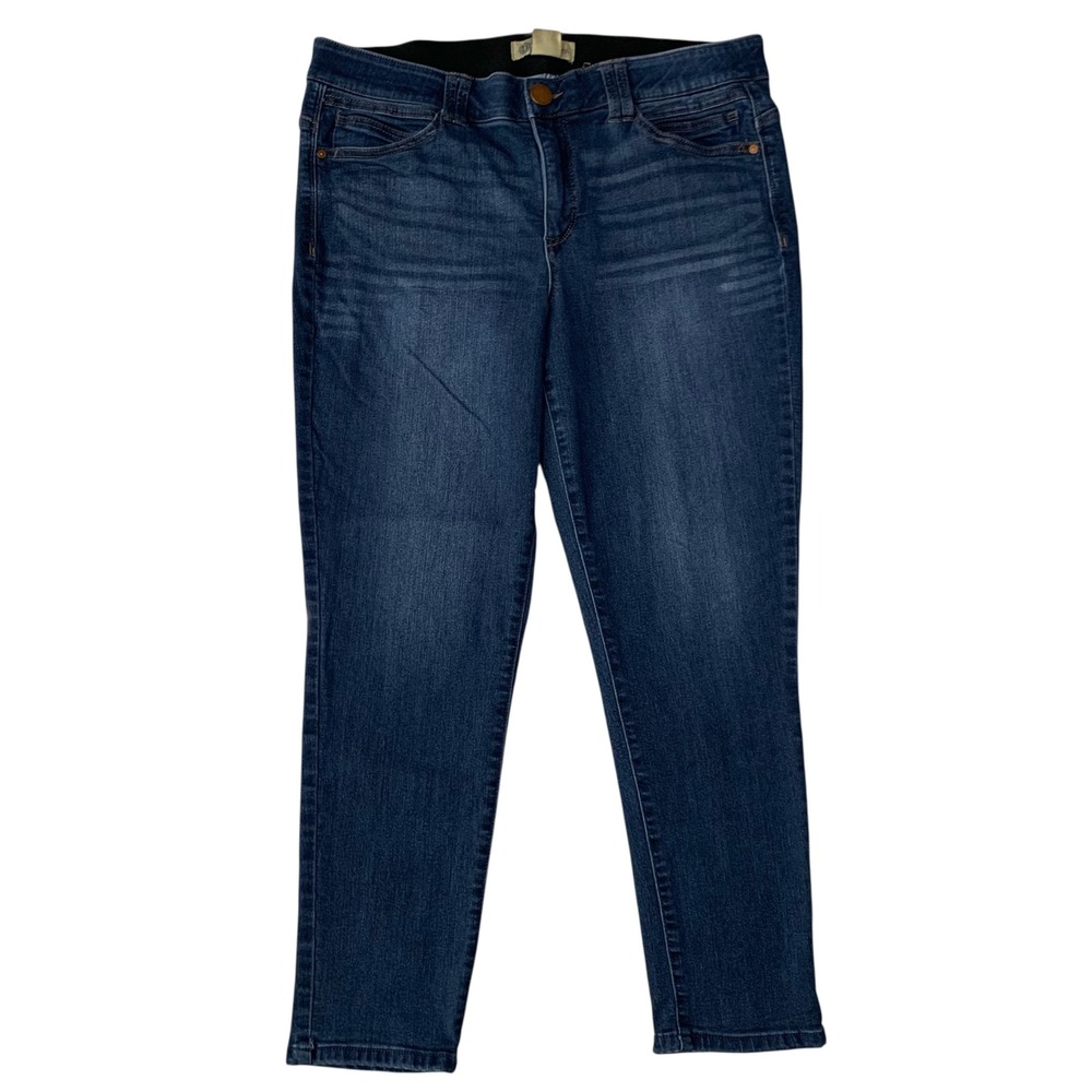 Democracy Ab Technology Jeans Womens 14 Blue Straight‎ Stretch 26.5" Inseam